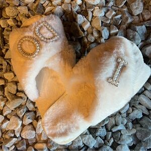“I DO” Slippers, Bedazzled